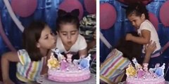 Viral: La historia detrás del vídeo de la niña que apagó las velas en el cumpleaños de su hermana menor