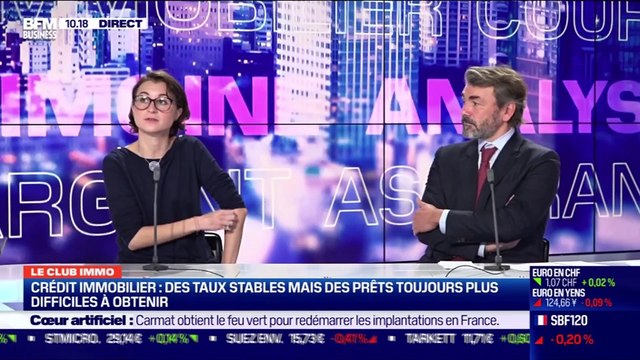 Le club BFM immo (1/2): Crédit immobilier, des taux stables mais des prêts toujours plus difficiles à obtenir - 21/10