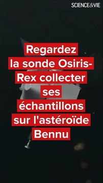 Regardez la sonde Osiris-Rex collecter ses échantillons sur l'astéroïde Bennu
