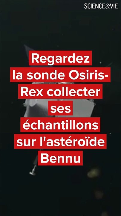 Regardez la sonde Osiris-Rex collecter ses échantillons sur l'astéroïde Bennu