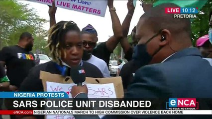 Nigerians in SA march in solidarity over police brutality