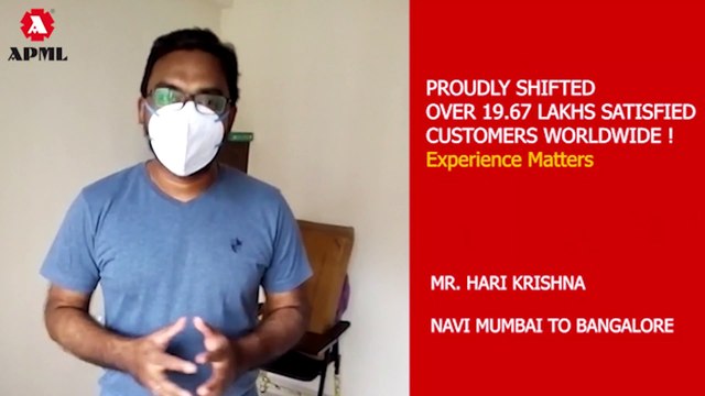 Agarwal Packers and Movers | Navi Mumbai to Bangalore | Customer Feedback
