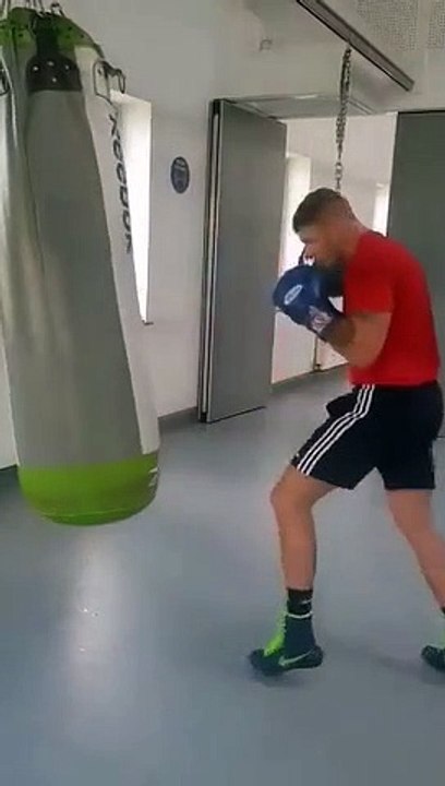 Connor Coyle in training