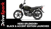 Hero Splendor  Black & Accent Edition Launched With Personalization Options | Price & Other Details
