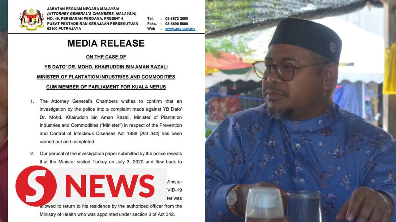 AGC: Insufficient evidence to charge Khairuddin