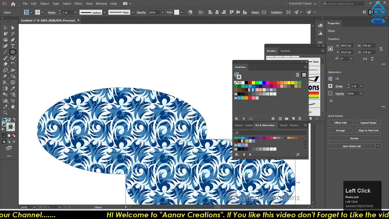 Problems with customs brushes | Adobe Illustrator - Pattern Brushes - Class 48 - Hindi | Hindi me |