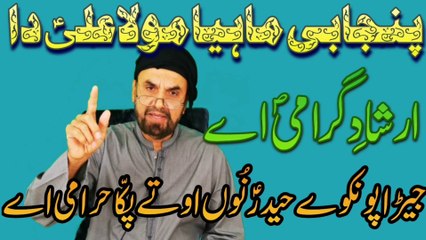 Punjabi Mahiyya Maula Ali a.s Da پنجابی ماہیا میرے مولا علی ؑدا @SyedAkhtarHussainNaqvi786