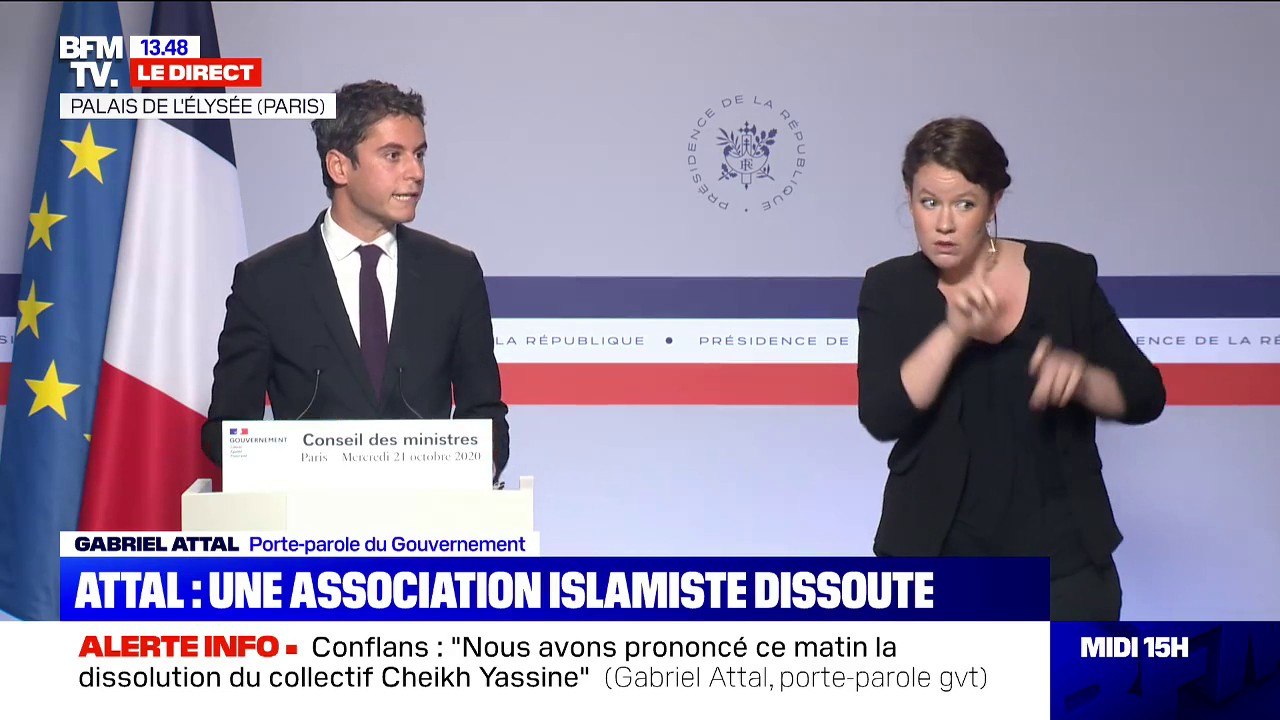 Gabriel Attal sur "les rayons de cuisines communautaires" de Darmanin: "Ce n'est pas un sujet qui a été abordé en Conseil des ministres"