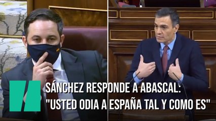 Sánchez responde a Abascal: "Usted odia a España tal y como es"