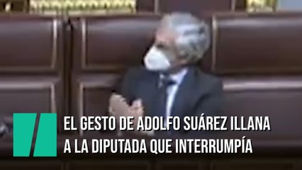 El gesto de Adolfo Suárez Illana a la diputada que interrumpía