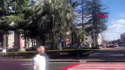 Gürcistan'da banka soygunu! Çok sayıda rehine var
