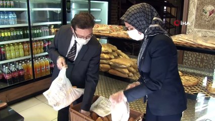 Selçuklu MHP’den askıda ekmek kampanyasına destek