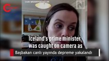 Başbakan canlı yayında depreme yakalandı