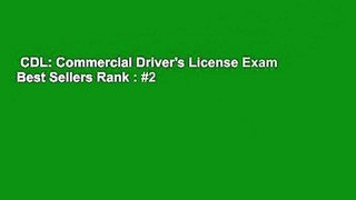 CDL: Commercial Driver's License Exam  Best Sellers Rank : #2