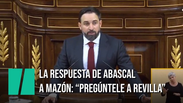 Abascal, a Mazón: Nos llama franquistas. Pregúnteselo al señor Revilla, que era camisa azul y franquista conocido