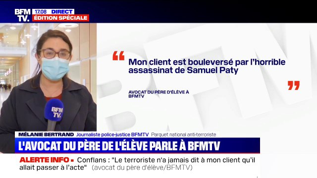 Attentat de Conflans-Sainte-Honorine: l'avocat du père de l'élève assure que son client ne connaissait pas l'assaillant