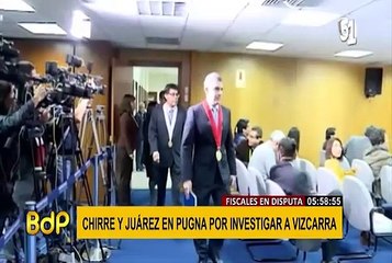 Fiscales Chirre y Juárez en pugna por investigar al presidente Vizcarra