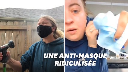 Une vidéo d’une anti-masque tournée en ridicule sur TikTok