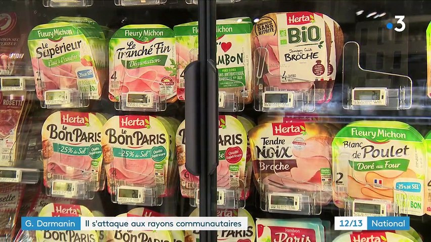 Gérald Darmanin : polémique après une phrase sur les produits  "communautaires" des supermarchés - Vidéo Dailymotion