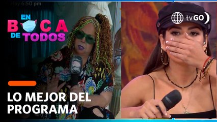 En Boca de Todos. Micheille Soifer tuvo lapsus en vivo al pedirle canción a Lucía de la Cruz