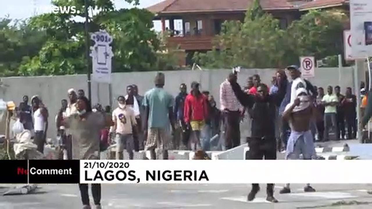 Protests continue in Lagos, Nigeria, over alleged police brutality