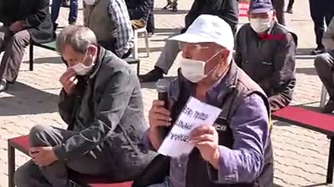 Kütahya'da belde sakinleri mermer ocağına karşı çıktı