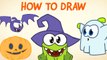 Om Nom Stories: How to Draw - Halloween - Funny cartoons for kids