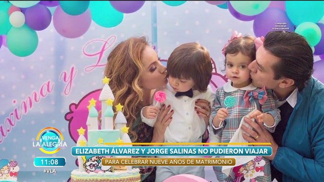 Elizabeth Álvarez y Jorge Salinas cumplen 9 años casados. Celebran su amor. | Venga La Alegría
