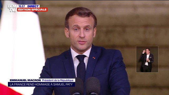 Emmanuel Macron: Nous ne renoncerons pas aux caricatures, aux dessins