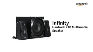 Infinity (JBL) Hardrock 210 Deep Bass 2.1 Channel Multimedia Speaker (100 Watts Peak Output)
