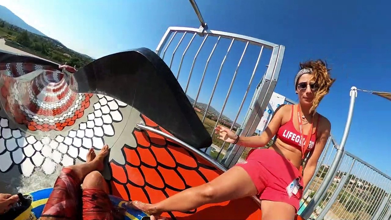 Aquapolis Athens King Cobra (Right Waterslide) POV Onride