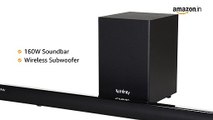 Infinity (JBL) Sonic B200WL 2.1 Channel Bluetooth Sound Bar with Wireless Sub Woofer (160W Peak Power, Deep Bass Output)