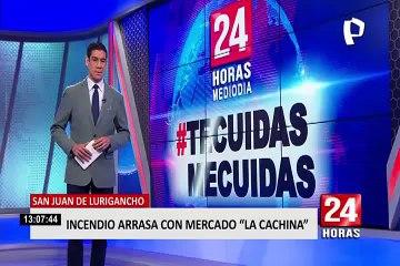 Alcalde de SJL lleva ayuda a damnificados de incendio pero es agredido por turba