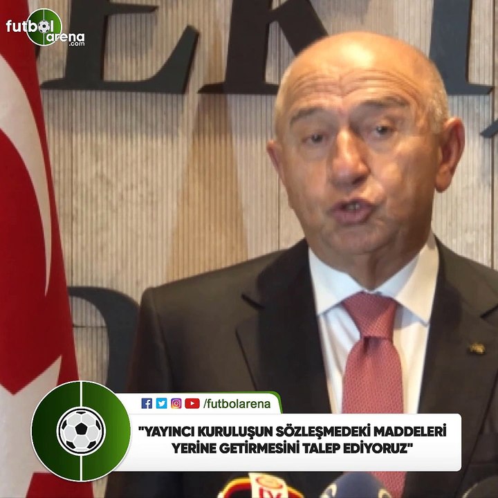 Nihat Özdemir: "Yayıncı kuruluşun sözleşmedeki maddeleri yerine getirmesini talep ediyoruz"
