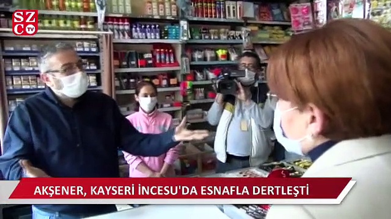 Akşener, Kayseri İncesu'da esnafla dertleşti