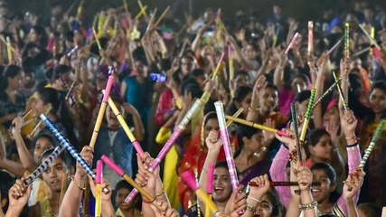Image of the day: Coronavirus patients perform garba on Kamariya at Mumbai facility