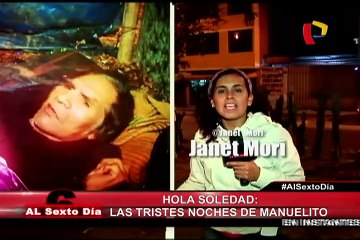 Postrado en la calle: Las tristes noches de Manuelito
