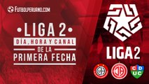 Liga 2: Programación de la primera fecha de la Segunda División del fútbol peruano