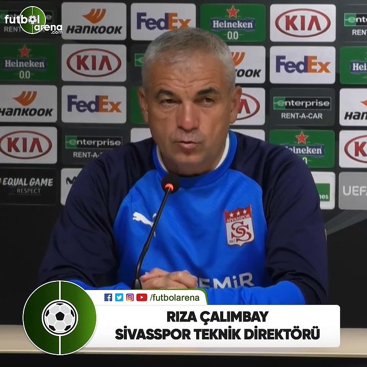 Rıza Çalımbay: "Amacımız Villarreal maçından puan ya da puanlar almak"