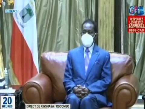 RTG / La délégation Gabonaise reçu par le président Teodoro Obiang Nguema Mbasogo