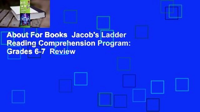About For Books Jacob's Ladder Reading Comprehension Program: Grades 6-7 Review