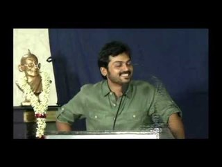 Six pack is not good for health - Actor Karthi