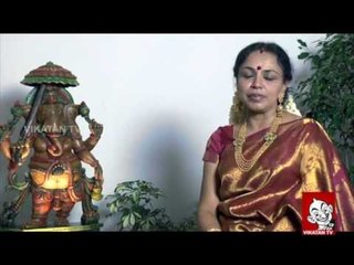 Sudha Raghunathan with Vinayagar - Ananda Vikatan