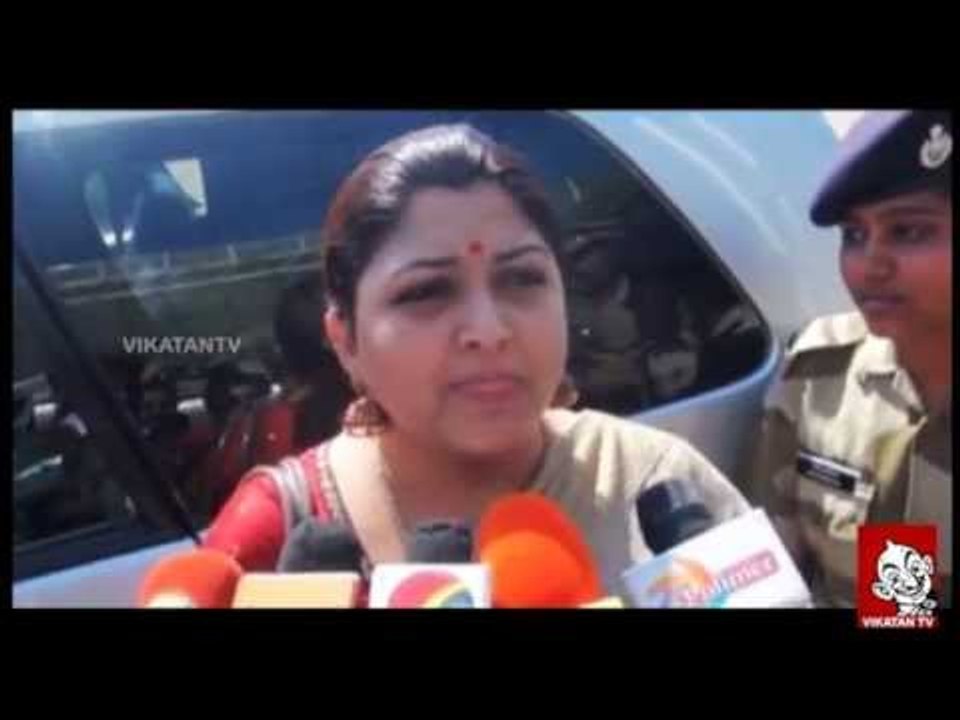 Kushboo's Explanation - Junior Vikatan