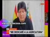 Evo Morales asegura que se dedicará a la agricultura cuando vuelva a Bolivia