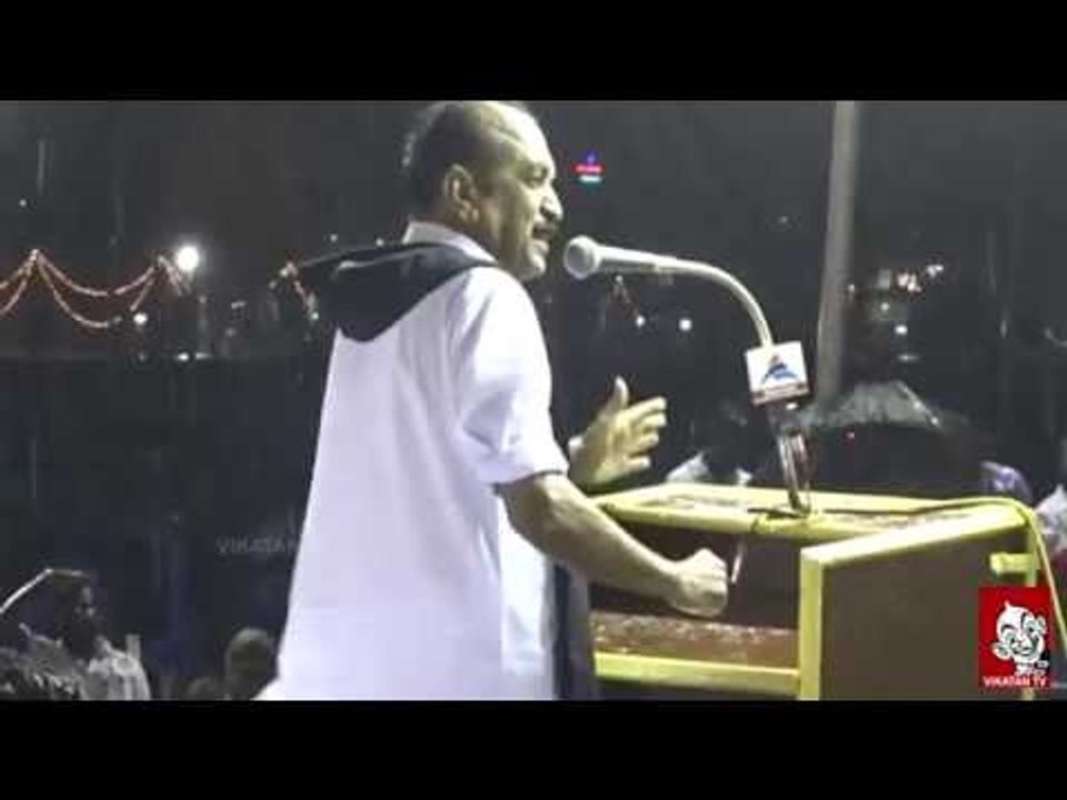 Vaiko Speech In Heavy Rain - Questions Jayalalitha