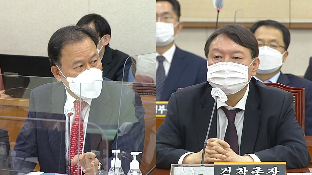 [국정감사 현장영상] 윤석열 "법리적으로 검찰총장은 법무부 장관 부하 아냐" / YTN