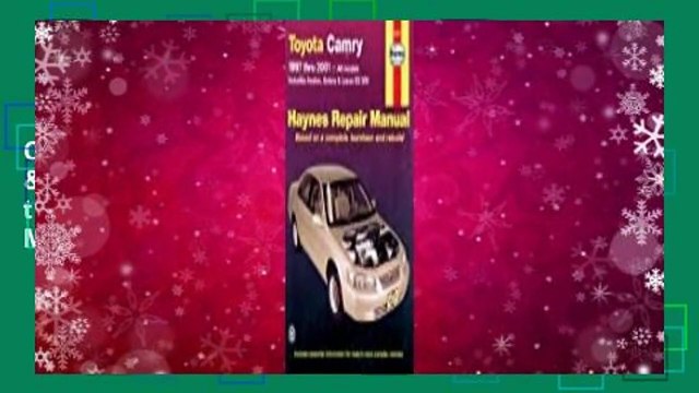 Full version Toyota Camry, Avalon, Solara & Lexus ES 300 1997 thru 2001 Haynes Repair Manual