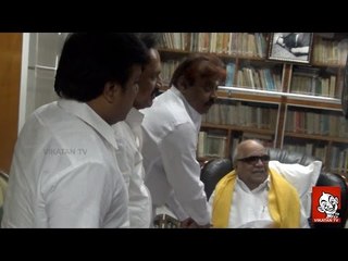Vijayakanth meets Karunanidhi for Tamilian's welfare