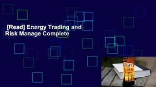 [Read] Energy Trading and Risk Manage Complete